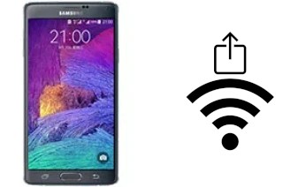 How to generate a QR code with the Wi-Fi password on a Samsung Galaxy Note 4 Duos