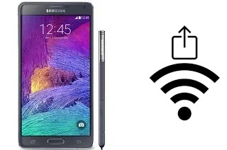 How to generate a QR code with the Wi-Fi password on a Samsung Galaxy Note 4