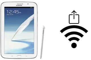 How to generate a QR code with the Wi-Fi password on a Samsung Galaxy Note 8.0