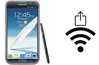 How to generate a QR code with the Wi-Fi password on a Samsung Galaxy Note II CDMA