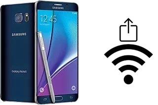 How to generate a QR code with the Wi-Fi password on a Samsung Galaxy Note5