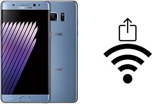 How to generate a QR code with the Wi-Fi password on a Samsung Galaxy Note7