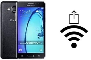 How to generate a QR code with the Wi-Fi password on a Samsung Galaxy On5