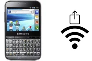 How to generate a QR code with the Wi-Fi password on a Samsung Galaxy Pro B7510