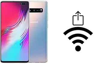 How to generate a QR code with the Wi-Fi password on a Samsung Galaxy S10 5G