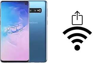 How to generate a QR code with the Wi-Fi password on a Samsung Galaxy S10 5G SD855