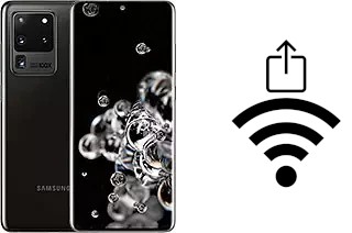 How to generate a Wi-Fi QR code on a Samsung Galaxy S20 Ultra