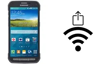 How to generate a QR code with the Wi-Fi password on a Samsung Galaxy S5 Active