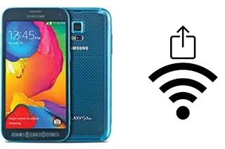 How to generate a QR code with the Wi-Fi password on a Samsung Galaxy S5 Sport