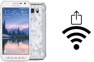 How to generate a QR code with the Wi-Fi password on a Samsung Galaxy S6 active