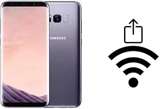 How to generate a QR code with the Wi-Fi password on a Samsung Galaxy S8+