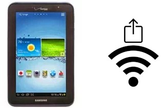 How to generate a QR code with the Wi-Fi password on a Samsung Galaxy Tab 2 7.0 I705