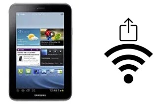 How to generate a QR code with the Wi-Fi password on a Samsung Galaxy Tab 2 7.0 P3100