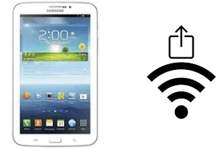 How to generate a Wi-Fi QR code on a Samsung Galaxy Tab 3 7.0