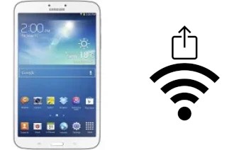 How to generate a QR code with the Wi-Fi password on a Samsung Galaxy Tab 3 8.0