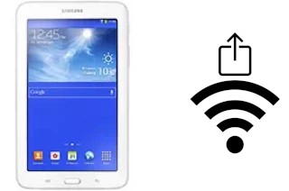 How to generate a QR code with the Wi-Fi password on a Samsung Galaxy Tab 3 lite 3G