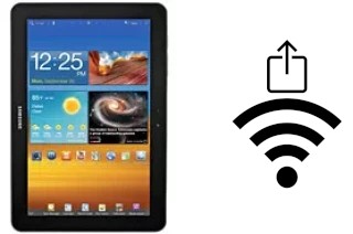 How to generate a QR code with the Wi-Fi password on a Samsung Galaxy Tab 8.9 P7310