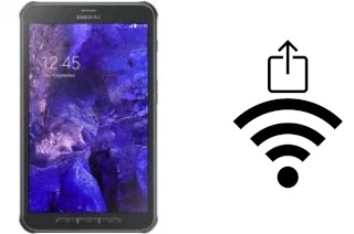 How to generate a QR code with the Wi-Fi password on a Samsung Galaxy Tab Active