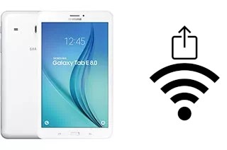 How to generate a QR code with the Wi-Fi password on a Samsung Galaxy Tab E 8.0