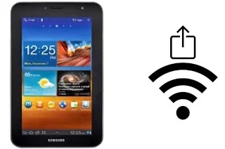 How to generate a QR code with the Wi-Fi password on a Samsung P6210 Galaxy Tab 7.0 Plus