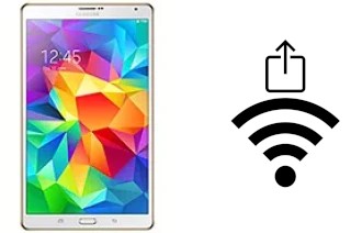 How to generate a QR code with the Wi-Fi password on a Samsung Galaxy Tab S 8.4