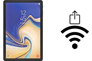 How to generate a QR code with the Wi-Fi password on a Samsung Galaxy Tab S4 10.5