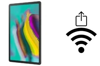 How to generate a QR code with the Wi-Fi password on a Samsung Galaxy Tab S5e LTE