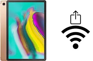 How to generate a QR code with the Wi-Fi password on a Samsung Galaxy Tab S5e