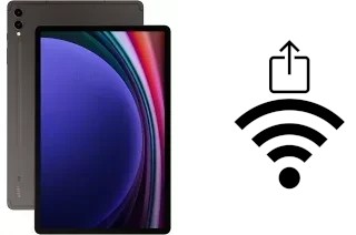 How to generate a QR code with the Wi-Fi password on a Samsung Galaxy Tab S9+