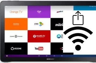 How to generate a QR code with the Wi-Fi password on a Samsung Galaxy View Wi-Fi