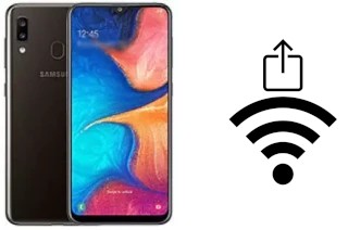 How to generate a QR code with the Wi-Fi password on a Samsung Galaxy Wide4