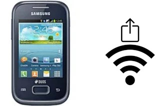 How to generate a QR code with the Wi-Fi password on a Samsung Galaxy Y Plus S5303