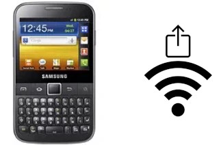 How to generate a Wi-Fi QR code on a Samsung Galaxy Y Pro B5510