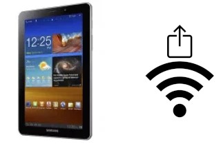 How to generate a QR code with the Wi-Fi password on a Samsung P6800 Galaxy Tab 7.7