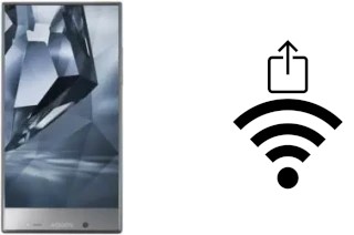 How to generate a QR code with the Wi-Fi password on a Sharp Aquos Crystal X