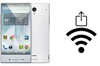 How to generate a Wi-Fi QR code on an Sharp Aquos Crystal