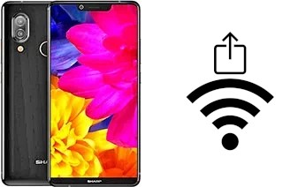 How to generate a Wi-Fi QR code on an Sharp Aquos D10