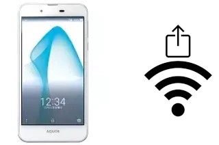 How to generate a QR code with the Wi-Fi password on a Sharp Aquos L