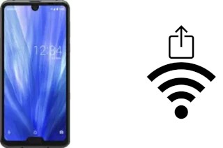 How to generate a QR code with the Wi-Fi password on a Sharp Aquos R3