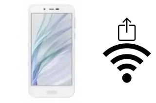 How to generate a QR code with the Wi-Fi password on a Sharp Aquos Sense Lite