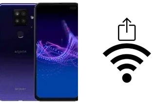 How to generate a Wi-Fi QR code on an Sharp Aquos Sense4 Plus