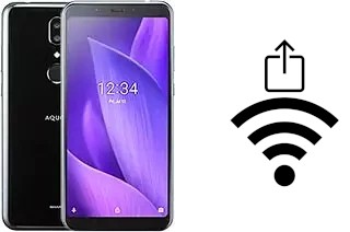 How to generate a QR code with the Wi-Fi password on a Sharp Aquos V