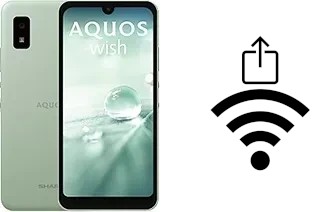 How to generate a Wi-Fi QR code on an Sharp Aquos wish