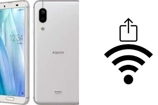 How to generate a QR code with the Wi-Fi password on a Sharp Sense3 Lite