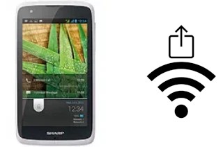 How to generate a QR code with the Wi-Fi password on a Sharp SH530U