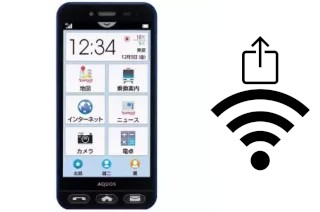 How to generate a QR code with the Wi-Fi password on a SoftBank Softbank 401SH