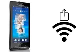 How to generate a QR code with the Wi-Fi password on a Sony Ericsson Xperia X10