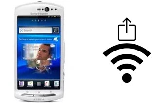 How to generate a QR code with the Wi-Fi password on a Sony Ericsson Xperia neo V