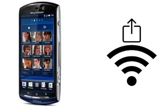 How to generate a QR code with the Wi-Fi password on a Sony Ericsson Xperia Neo