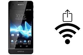 How to generate a QR code with the Wi-Fi password on a Sony Xperia SX SO-05D